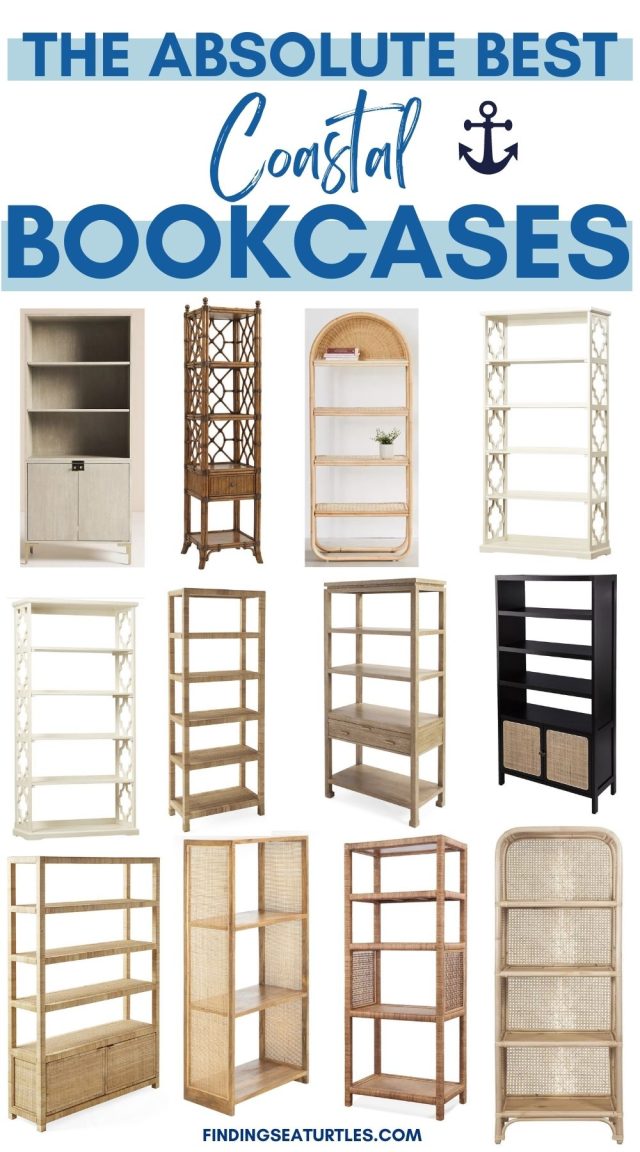 16 Best Coastal Bookcases for Styling the Coastal Home