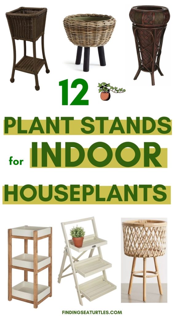 12 PLANT STANDS for Indoor Houseplants #Coastal #PlantStands #CoastalPlantStands #HomeDecor #CoastalHomeDecor 