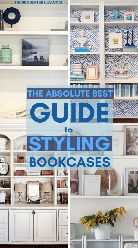 THE ABSOLUTE BEST Guide to Styling Bookcases #Coastal #Bookcases #Bookshelves #StylingBookshelves #HomeDecor #CoastalHomeDecor 
