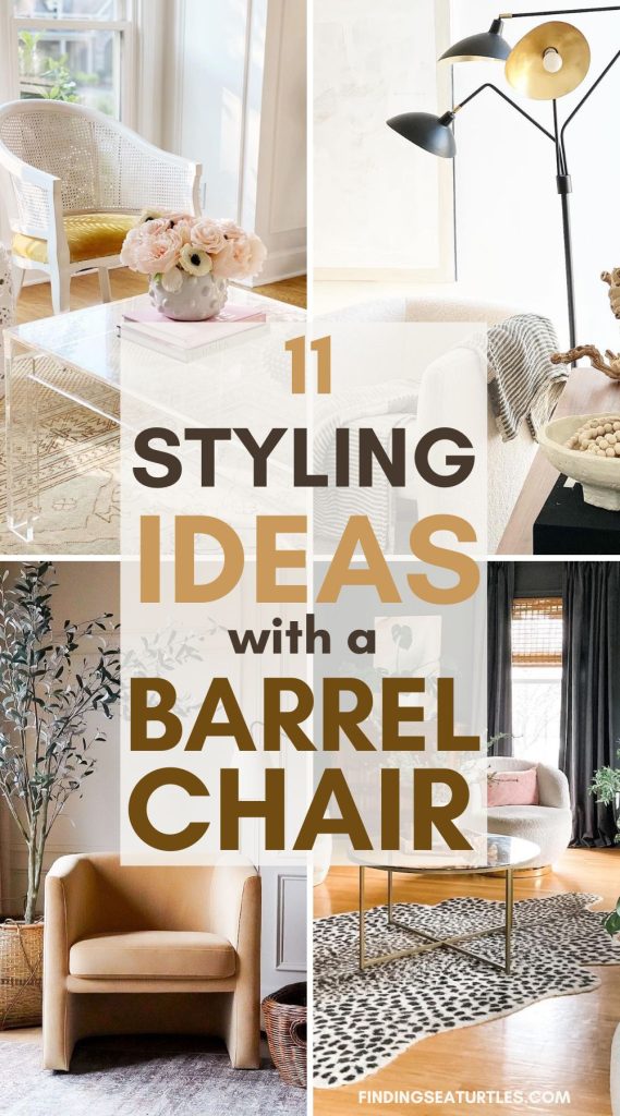 11 Styling Ideas with a Barrel Chair #BarrelChair #AccentChair #RoundChair #SwivelChair #HomeDecor