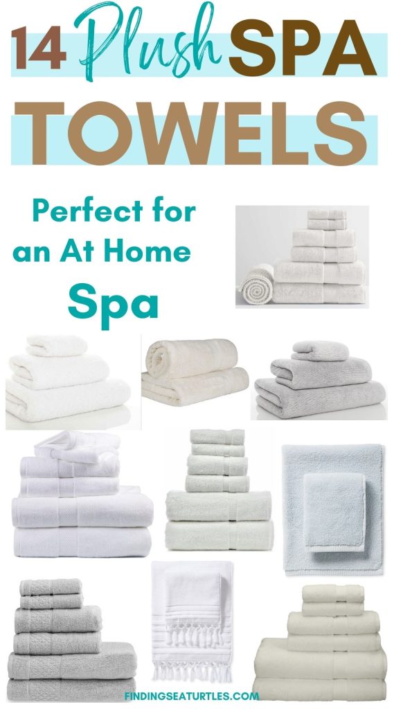 14 Plush Spa Towels Perfect for an at Home Spa #Spa #BathTowels #SpaBath #SpaBathroom #Bathroom #HomeDecor