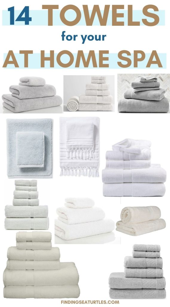 14 Towels for your at home Spa #Spa #BathTowels #SpaBath #SpaBathroom #Bathroom #HomeDecor