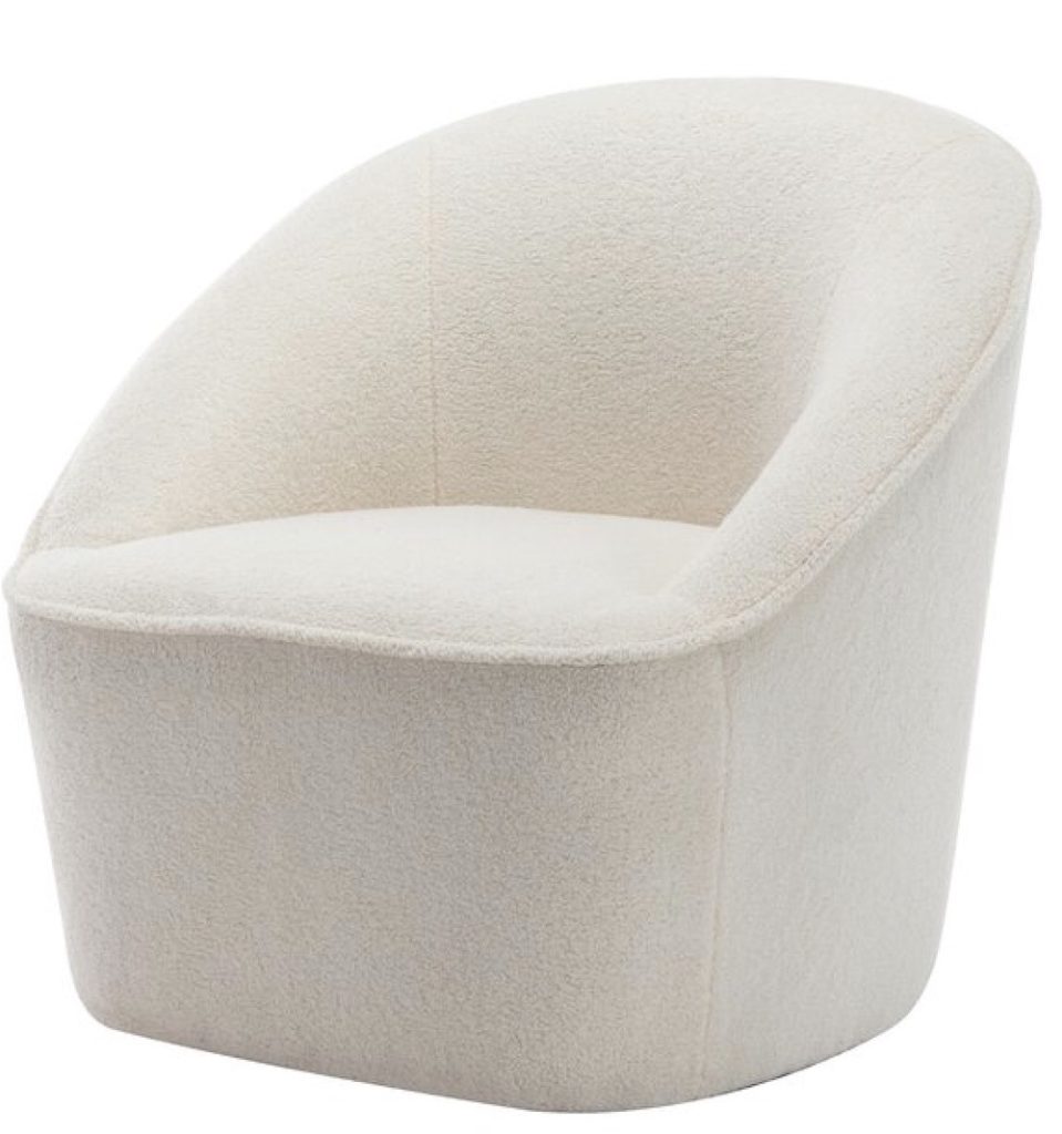 Swivel #BoucleChair #AccentChair #SinkInComfort #HomeDecor