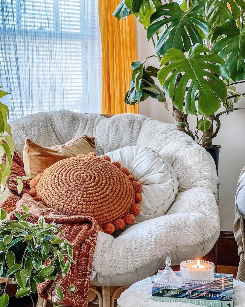 Papasan chair online boho