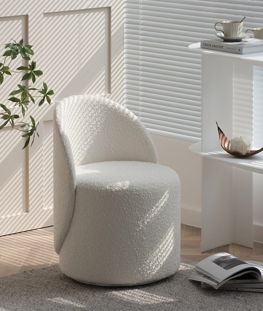 Boucle Chair Styling Ideas In 7 #BoucleChair #AccentChair #SinkInComfort #HomeDecor