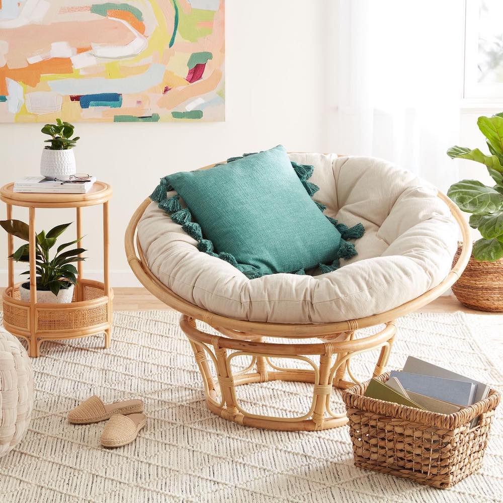 Pier 1 papasan stool cushion hot sale