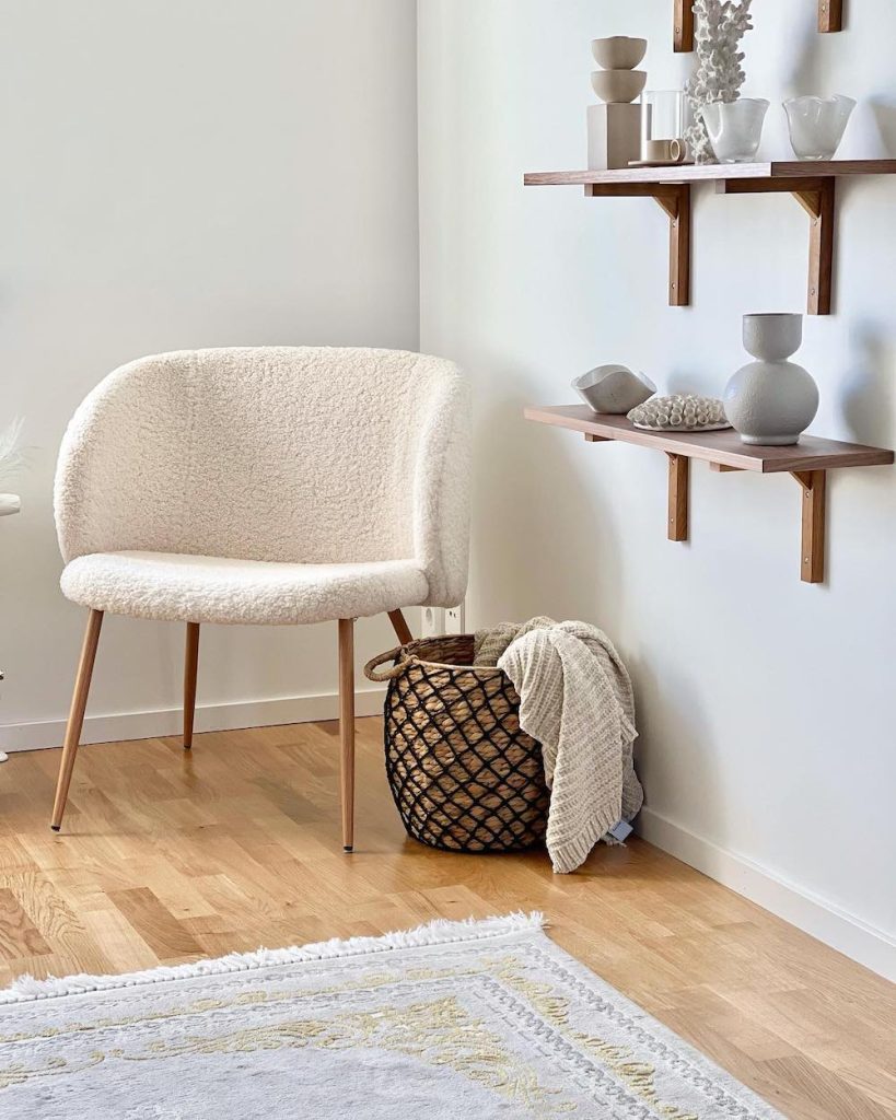 Boucle Chairs Inspo 3 #BoucleChair #AccentChair #SinkInComfort #HomeDecor