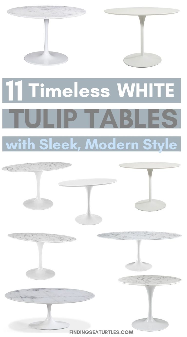 11 Timeless White Tulip Tables for a MidCentury Modern Style