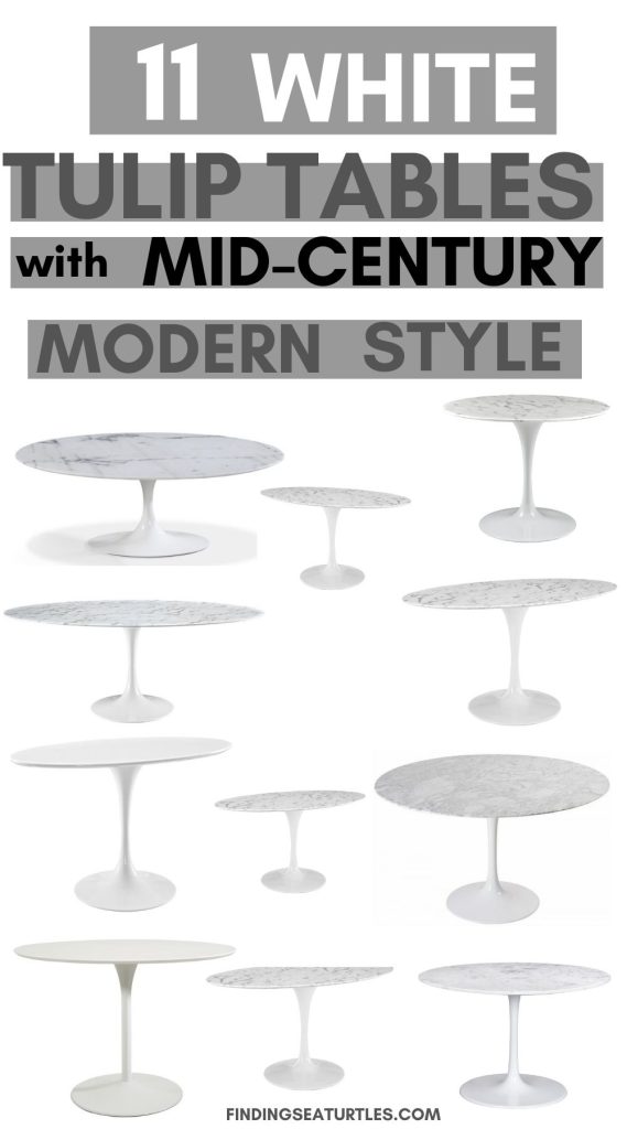 11 White Tulip Tables with Mid-Century Modern Style #TulipTables #WhiteTulipTables #DiningTable #Mid-CenturyStyle #HomeDecor