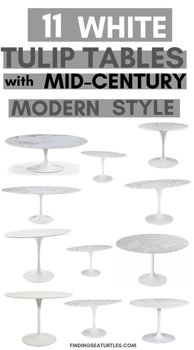 11 Timeless White Tulip Tables for a MidCentury Modern Style