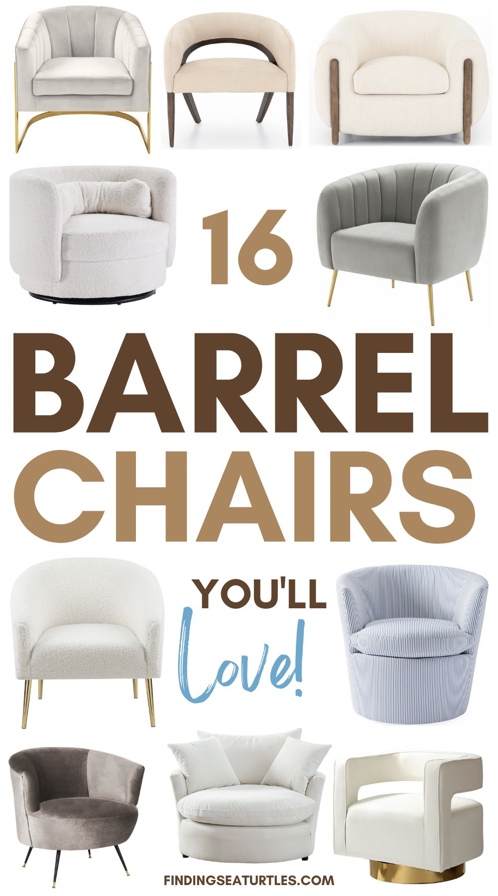 16 Best Barrel Chairs For The Neutral Home   16 BARREL Chairs Youll Love 