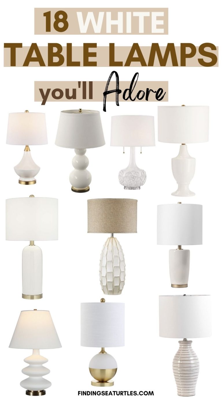 18 Amazing White Table Lamps We Adore