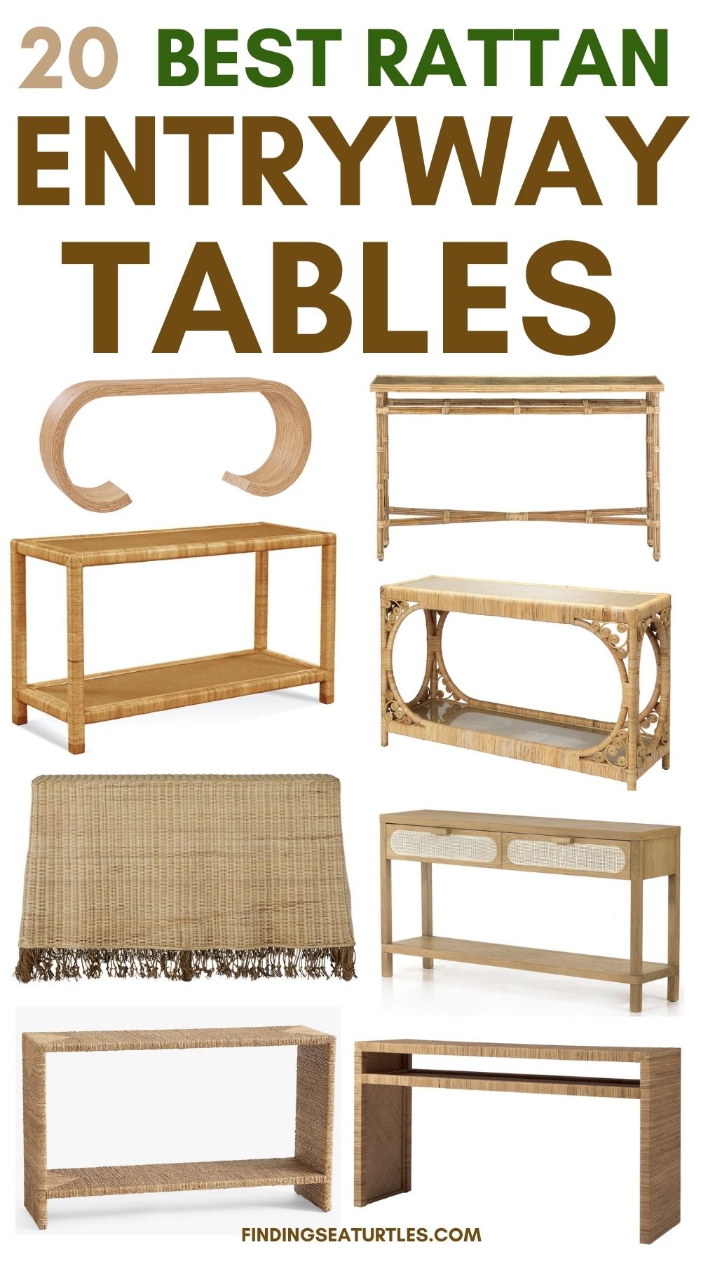 20 Best Rattan Entryway Tables for a Warm