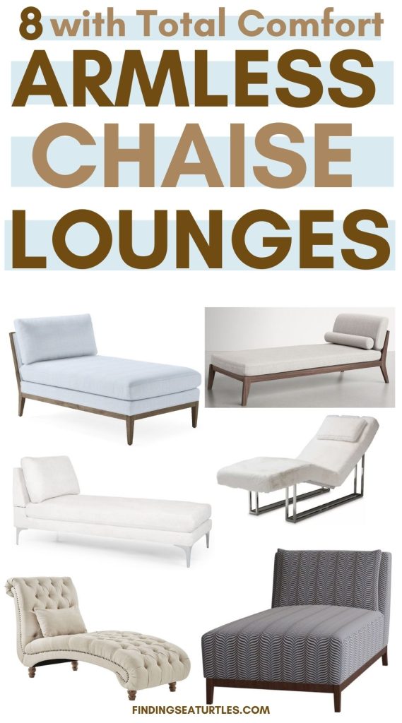 8 with total Comfort ARMLESS Chaise Lounges #ChaiseLounge #ArmlessChaiseLounge #ChaiseLongue #FaintingCouch #HomeDecor