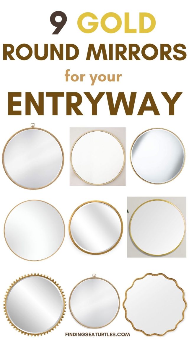 9 Best Gold Round Mirrors for Your Entryway