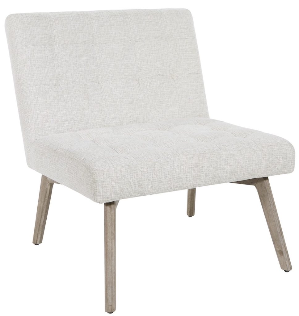 Cloninger Tufted Slipper Chair #SlipperChair #AccentChair #SwivelChair #HomeDecor