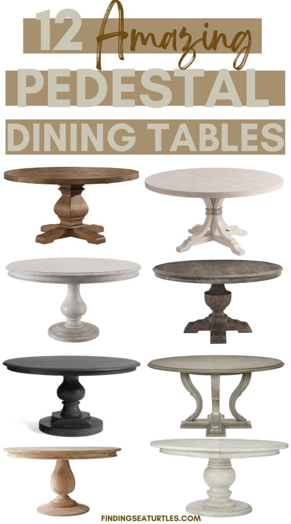 12 Amazing Pedestal Dining Tables #PedestalTables #RoundDiningTables #DiningTables #DiningRoom #HomeDecor 