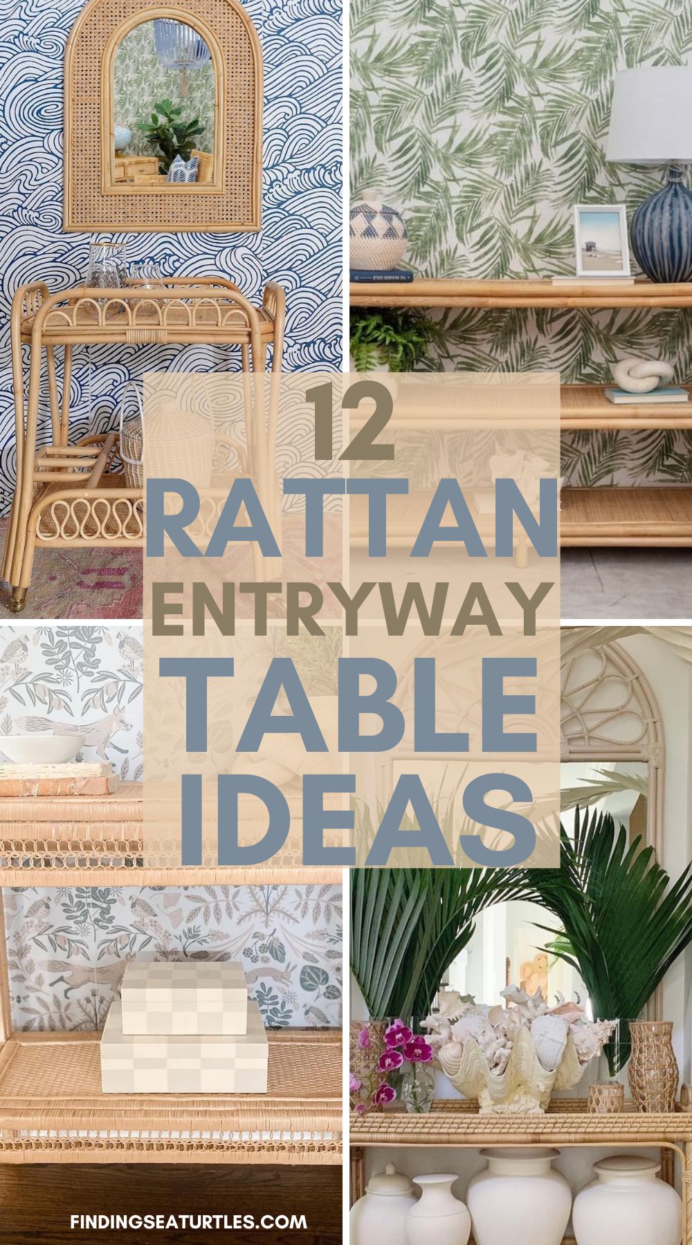 12 Rattan Entryway Table Ideas for your Front Entrance