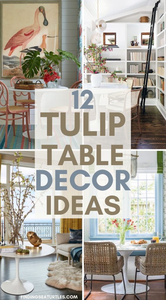 12 Tulip Table Decor Ideas #TulipTables #WhiteTulipTables #DiningTable #Mid-CenturyStyle #HomeDecor