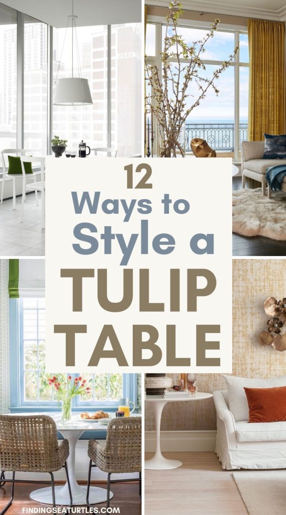 12 Ways to Style a Tulip Table #TulipTables #WhiteTulipTables #DiningTable #Mid-CenturyStyle #HomeDecor