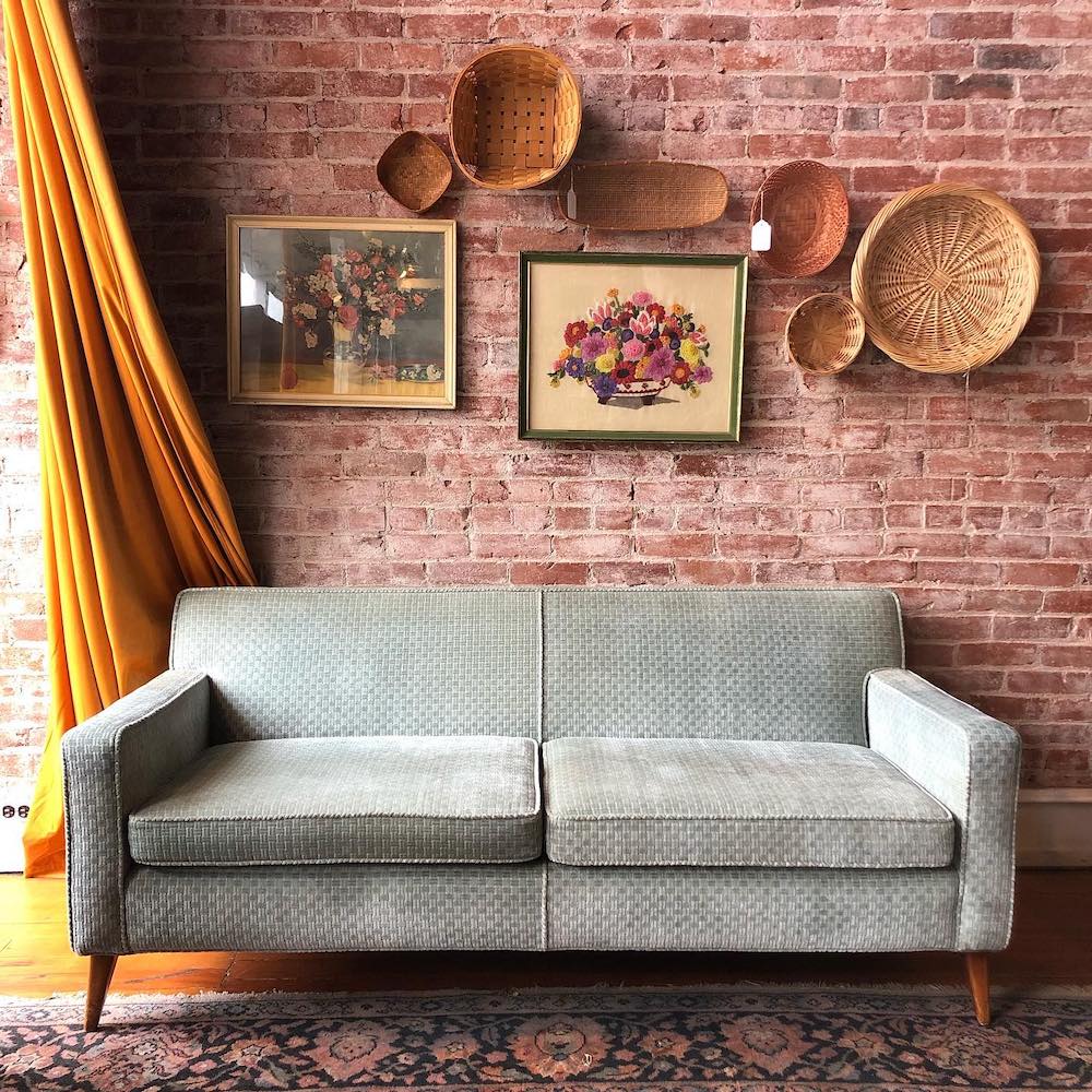 mid century modern loveseat