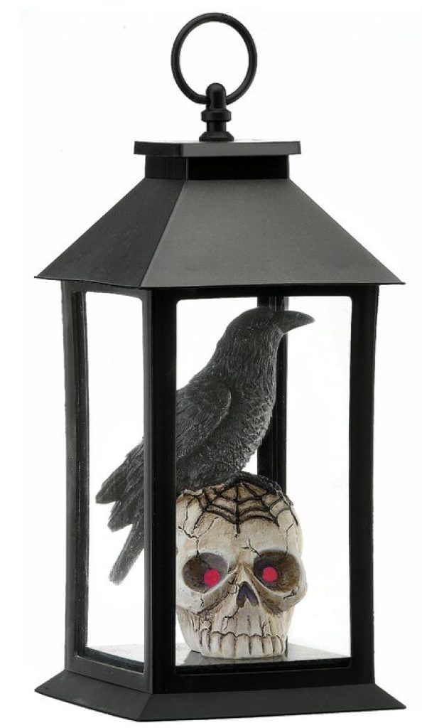 Crow and Skull Lantern #Halloween