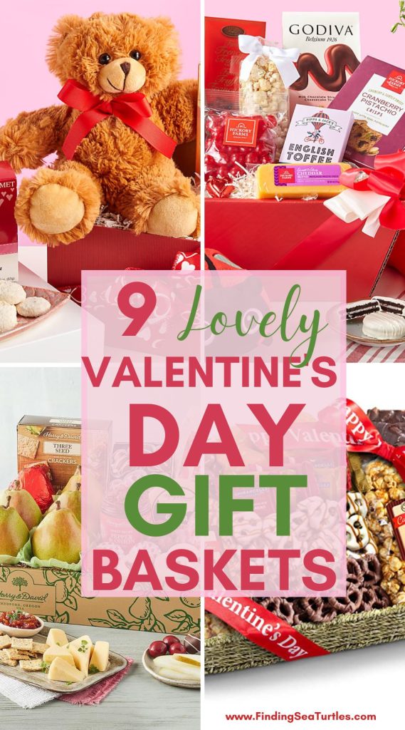 9 Lovely Valentine's Day Gift Baskets #ValentinesDay #Gifts #GiftBaskets