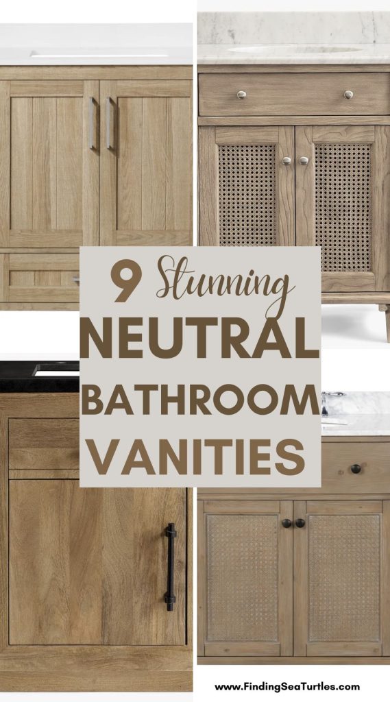 9 Stunning Neutral Bathroom Vanities #Bathroom #Vanity #NeutralHomeDecor 