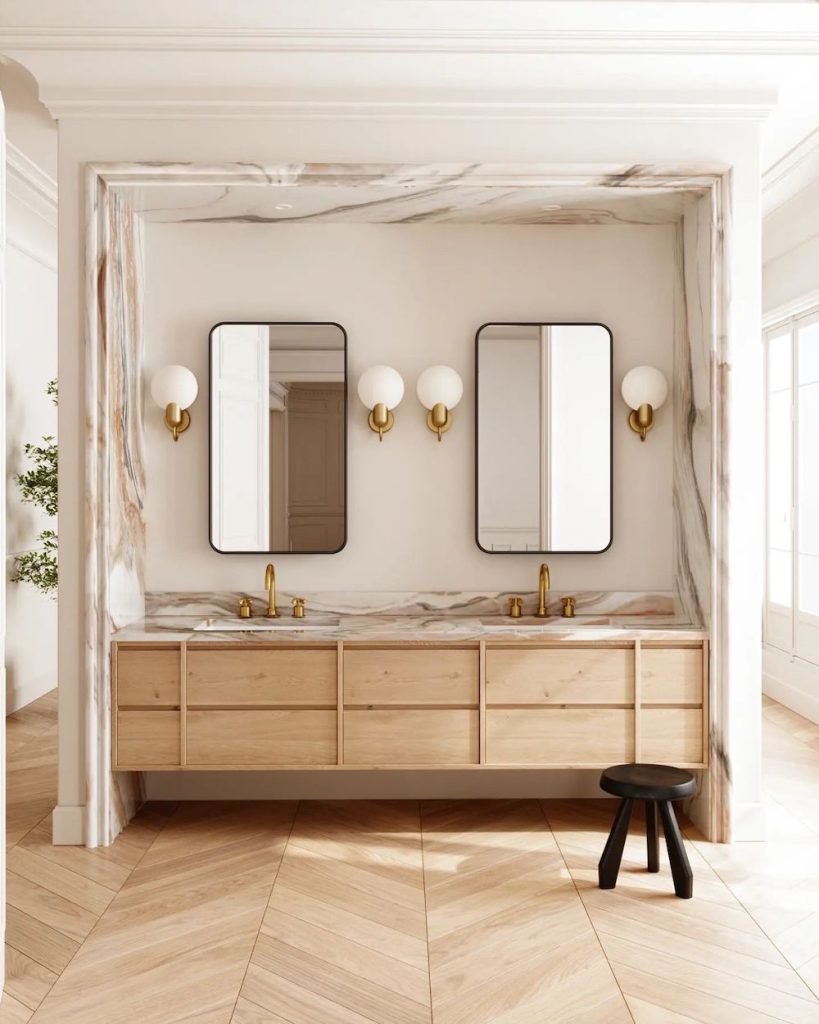 Neutral Bathroom Vanity Ideas In 27 #Bathroom #Vanity #NeutralHomeDecor 