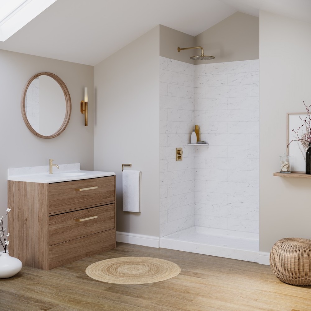 Neutral Bathroom Vanity Ideas In 3 #Bathroom #VanityIdeas #NeutralHomeDecor 