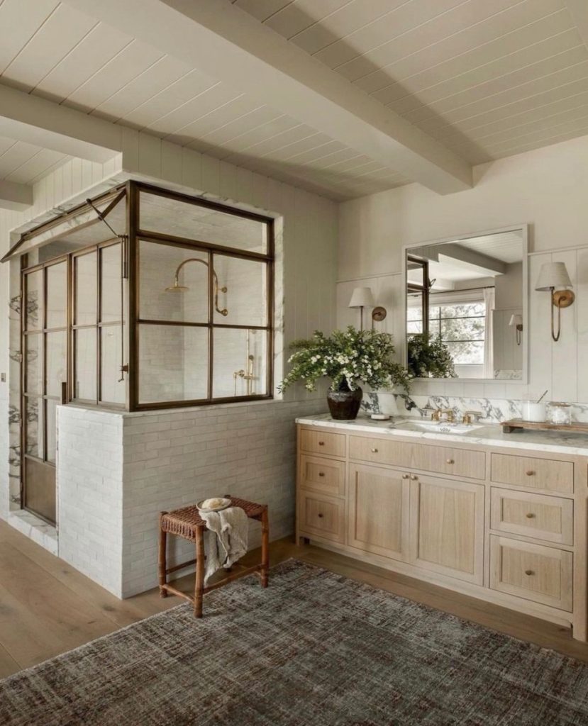 Neutral Bathroom Vanity Ideas In 5 #Bathroom #VanityIdeas #NeutralHomeDecor 