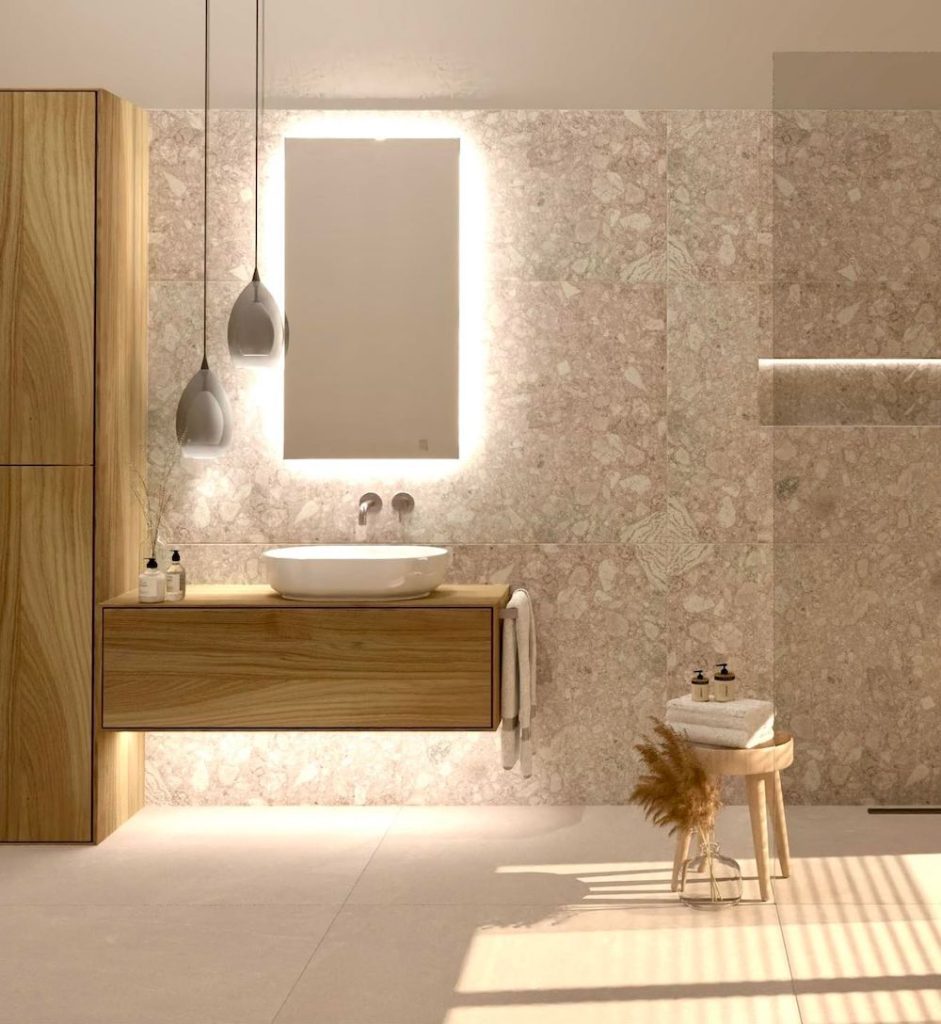 Neutral Bathroom Vanities In F #Bathroom #Vanity #NeutralHomeDecor 