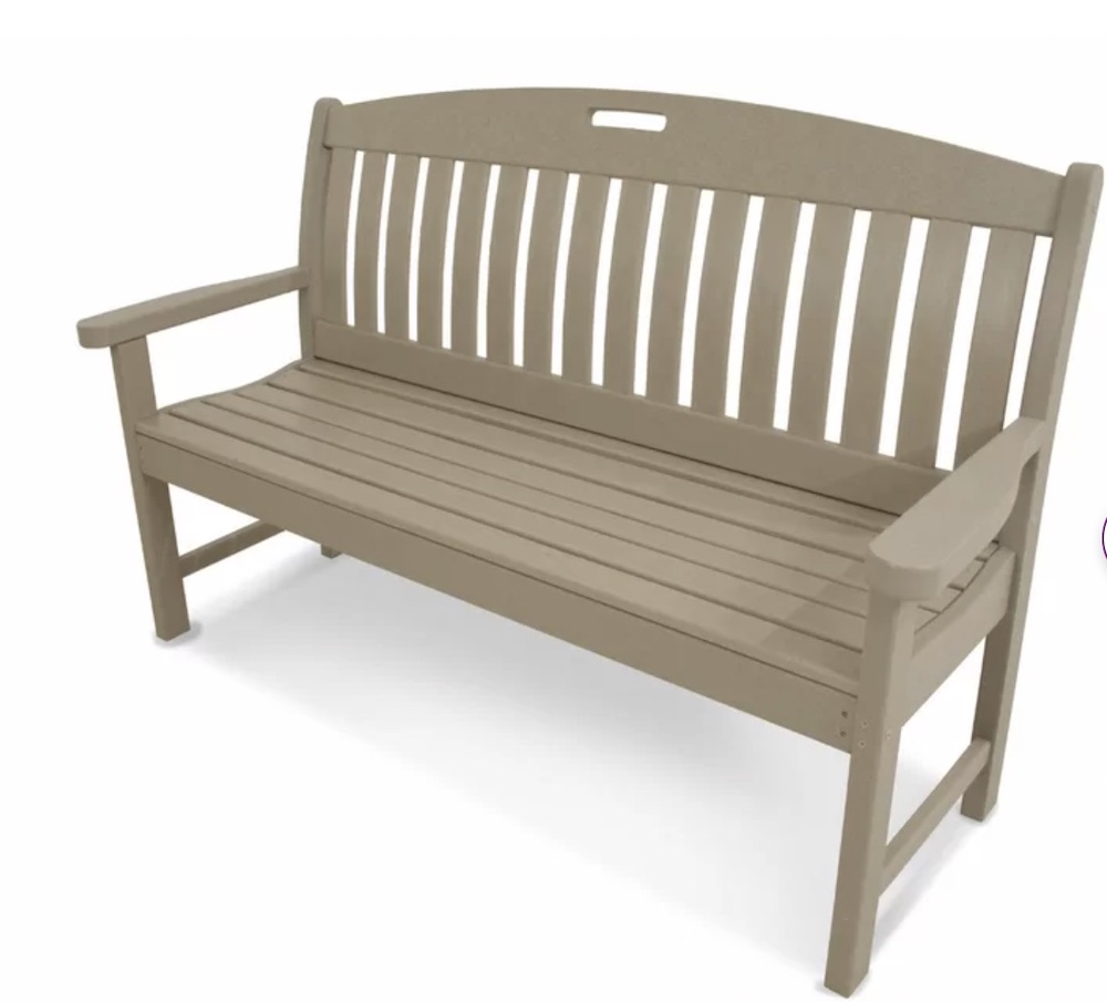 Nautical Outdoor Bench #AdirondackChairs #PatioFurniture #Patio