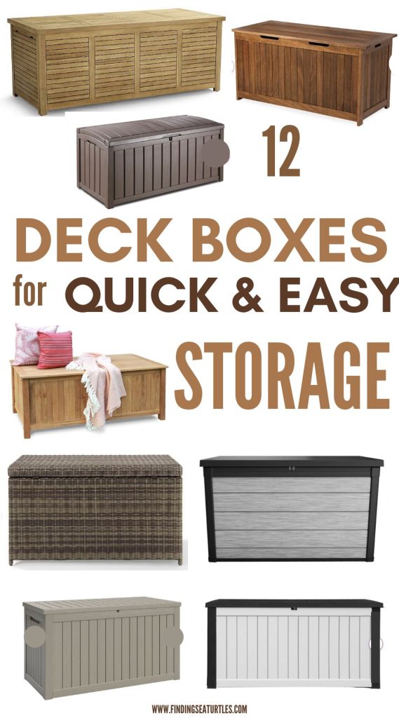 12 Deck Boxes for Quick and Easy Storage #DeckBox #Patio #PatioStorage 