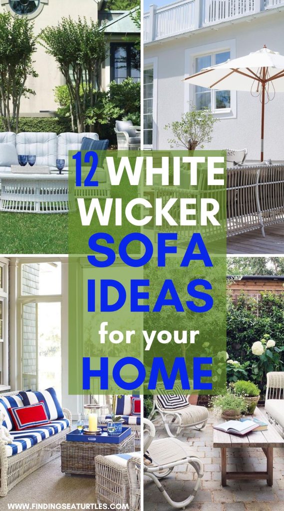 12 WHITE WICKER Sofa Ideas to Decorate with #WhiteWickerSofas #WickerSofas #Sofas 