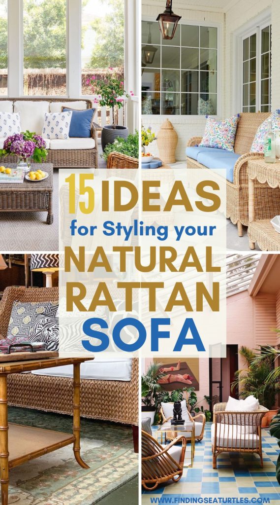 15 Ideas for Styling your Natural Rattan Sofa #NaturalRattanSofas #RattanSofas #Sofas