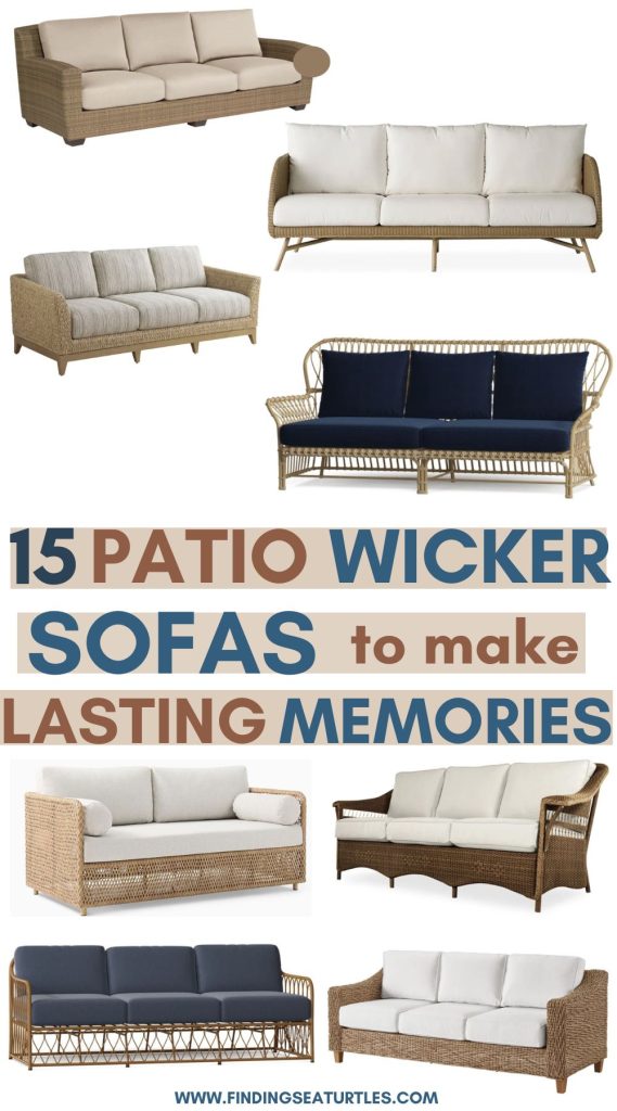 15 PATIO Wicker Sofas to make Lasting Memories #PatioSofas #All-WeatherSofas #ResinSofas 