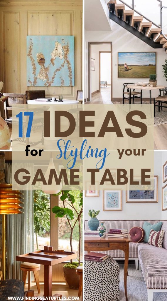 17 IDEAS for Styling your Game Table #Tables #GameTables #BoardGameTable