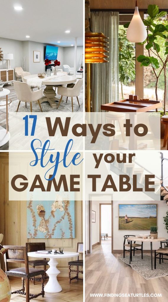 17 WAYS to Style your Game Table #Tables #GameTables #BoardGameTable