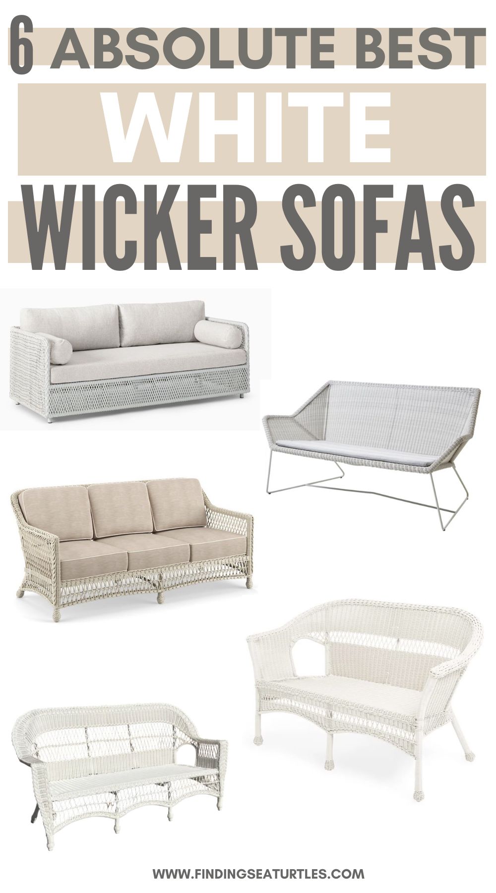 6 White Wicker Sofas for Creating a Calming and Serene Space