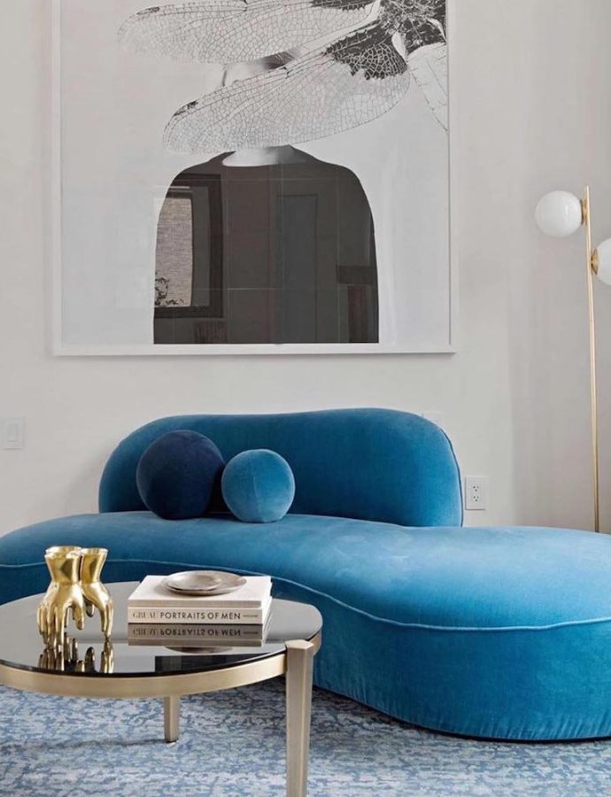 15 Blue Curved Sofas to Style a Luxe Room