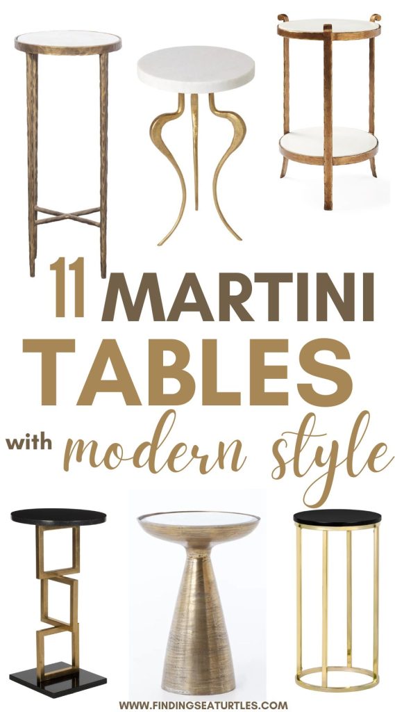 11 Martini Tables with Modern Style #MartiniTable #ModernMartiniTables #AccentTables 