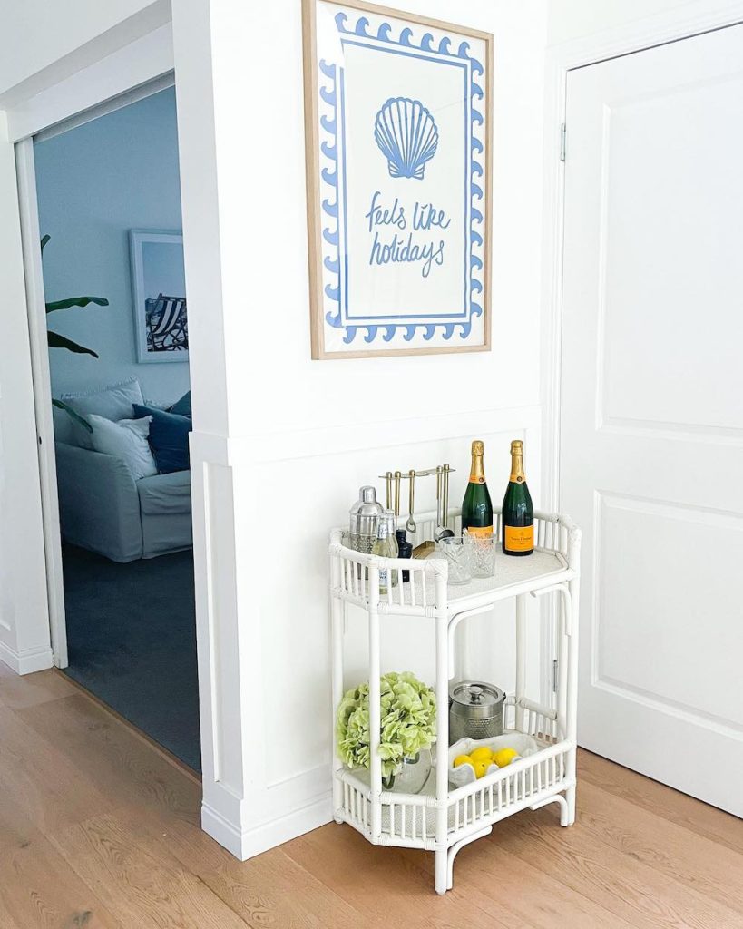 Bar Cart Styling Ideas In 12 #BarCarts #BarCartStyling #CocktailHour #CocktailParties 