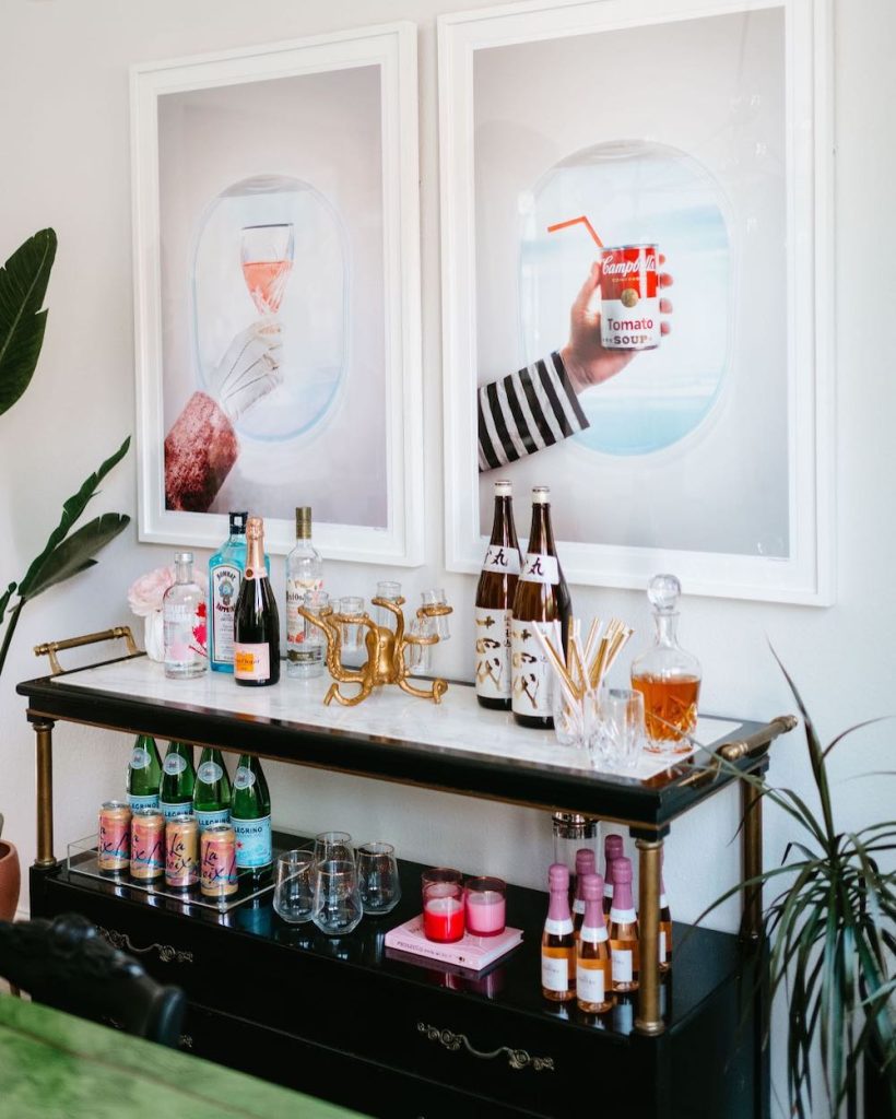 Bar Cart Styling Ideas In 8 #BarCarts #BarCartStyling #CocktailHour #CocktailParties 