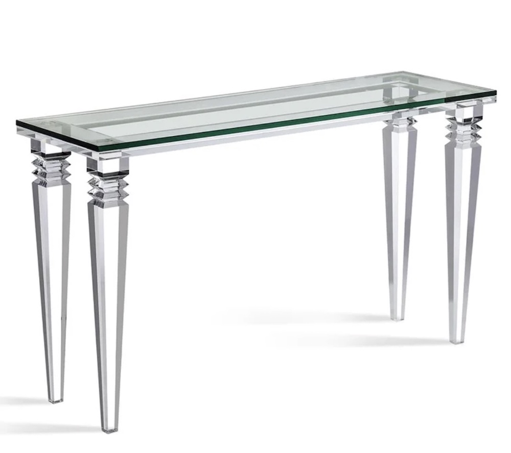 Savannah Console Table #Tables #ConsoleTables #AcrylicConsoleTables