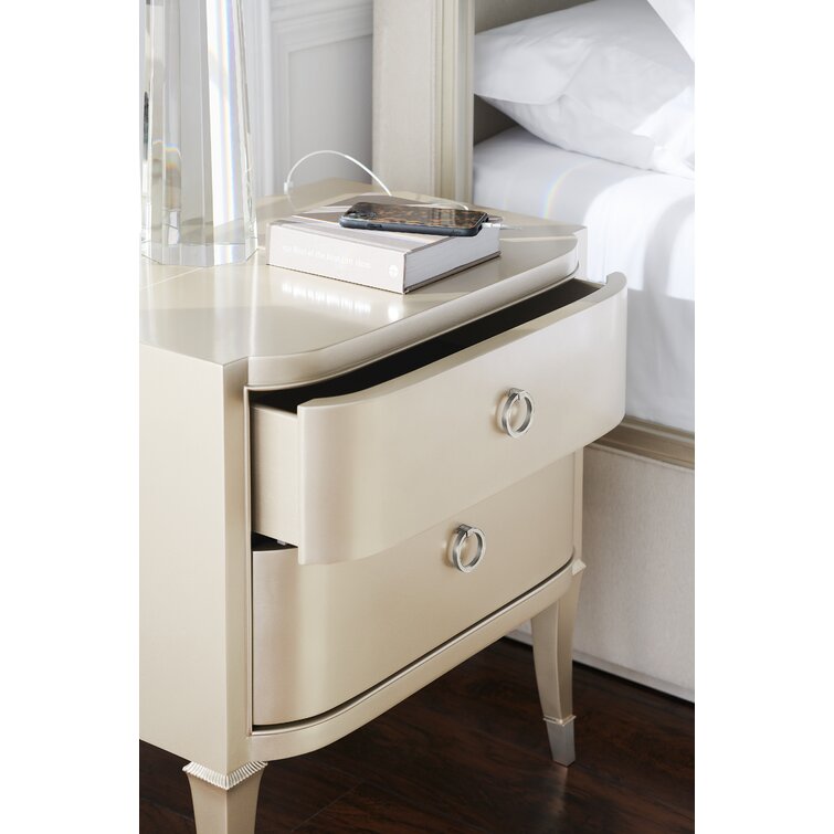 Soft Silver Nightstands Feature 4 #SoftSilver #SilverNightstands #GlamNightstands 