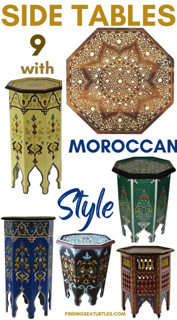 Side Tables 9 with Moroccan Style