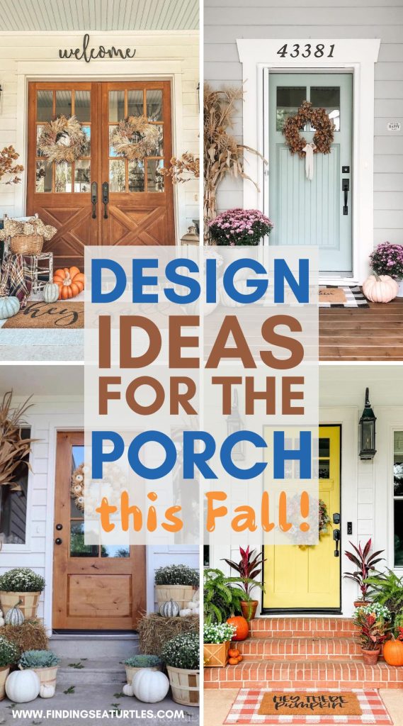 Design Ideas for the Porch this Fall! #FallDecor #FallFrontPorch #FallPorchIdeas