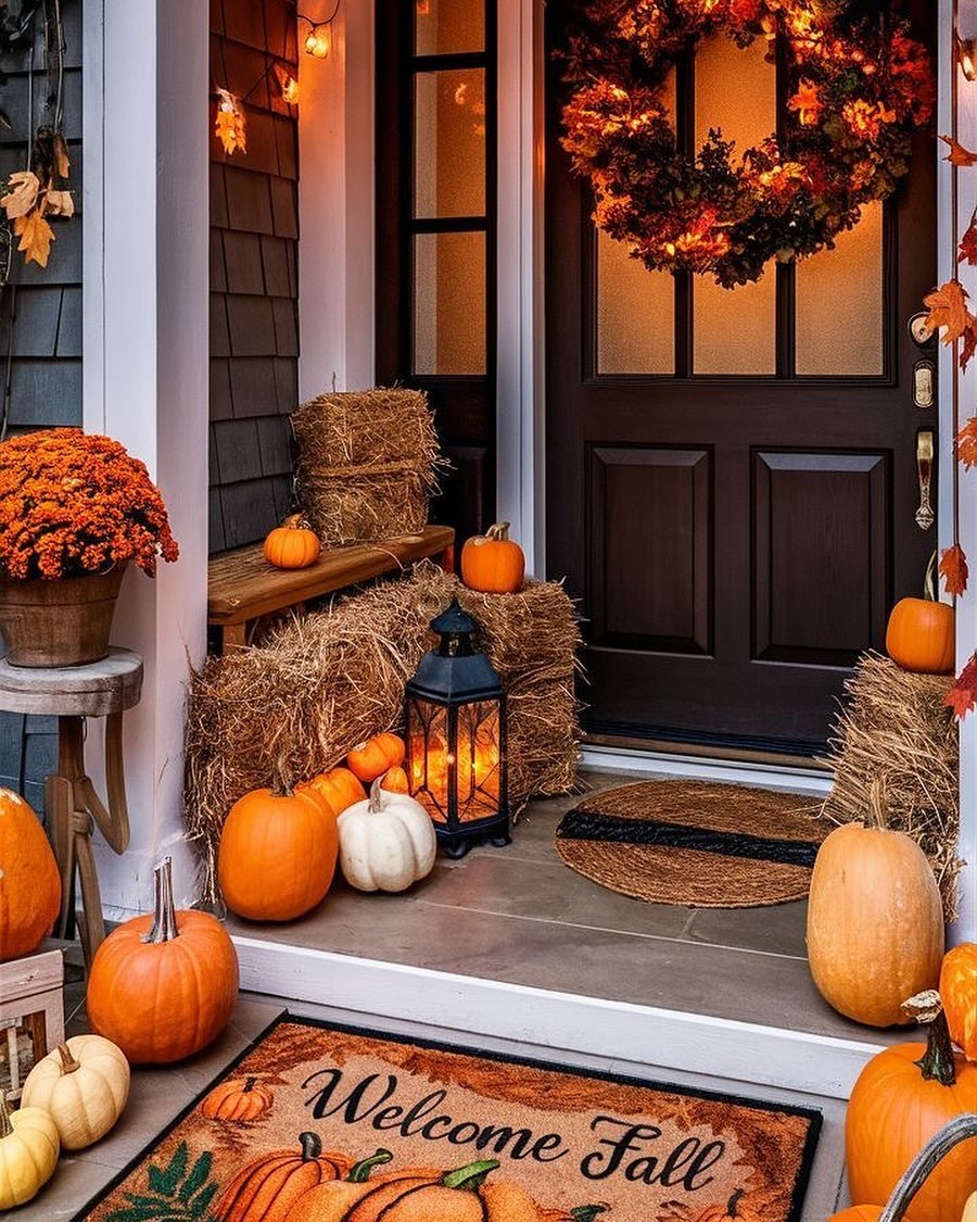 In 5 #FallDecor #FallFrontPorch #FallPorchIdeas