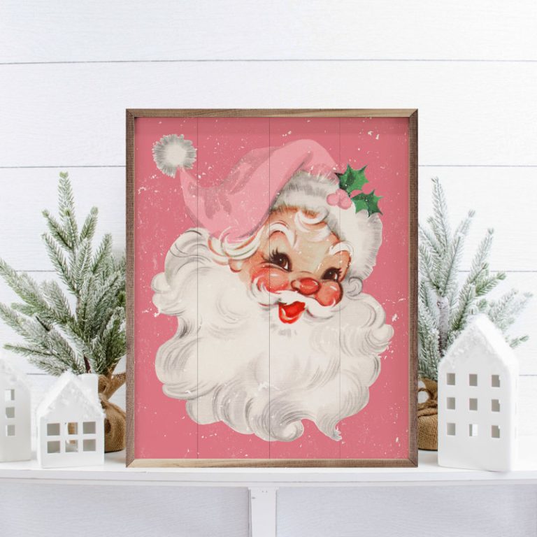 15 Pink Christmas Wall Art for a Joyful Holiday